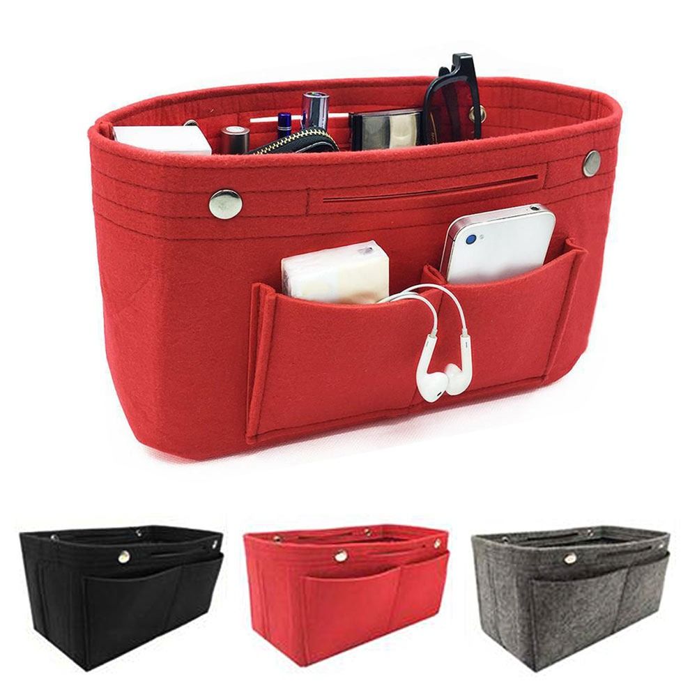Backpack Insert Organizer - Draagbare Zachte Vilten Handtas Inzetzak Vertrouwelijk