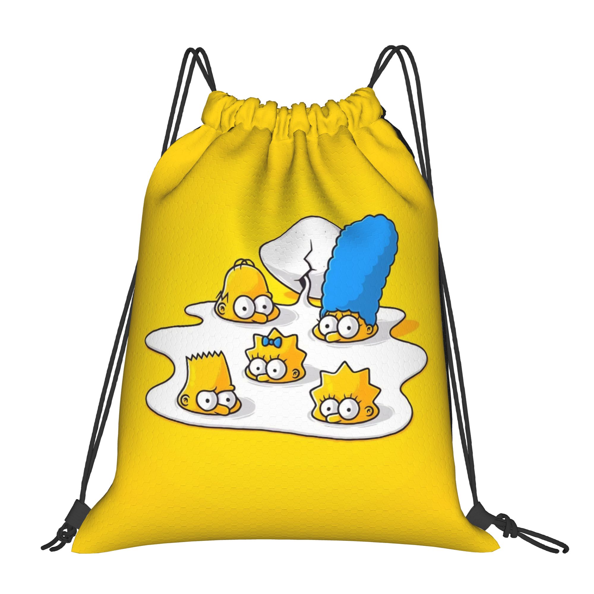 Drawstring Gym Bag - Simpsonsed Cartoon Rugzak met Trekkoord Gym