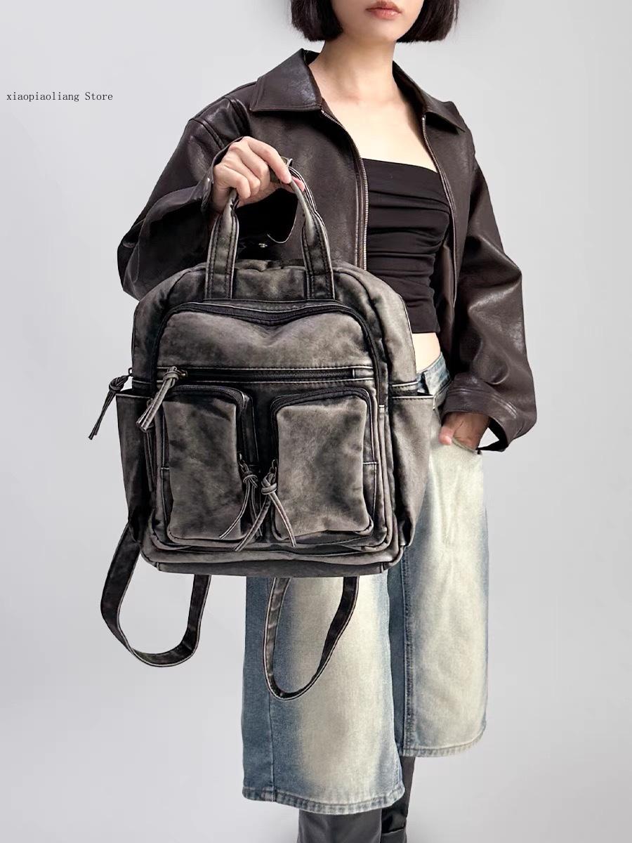 Luxe zacht gewassen Pu lederen - Leather Backpack Vintage recensie en prijs