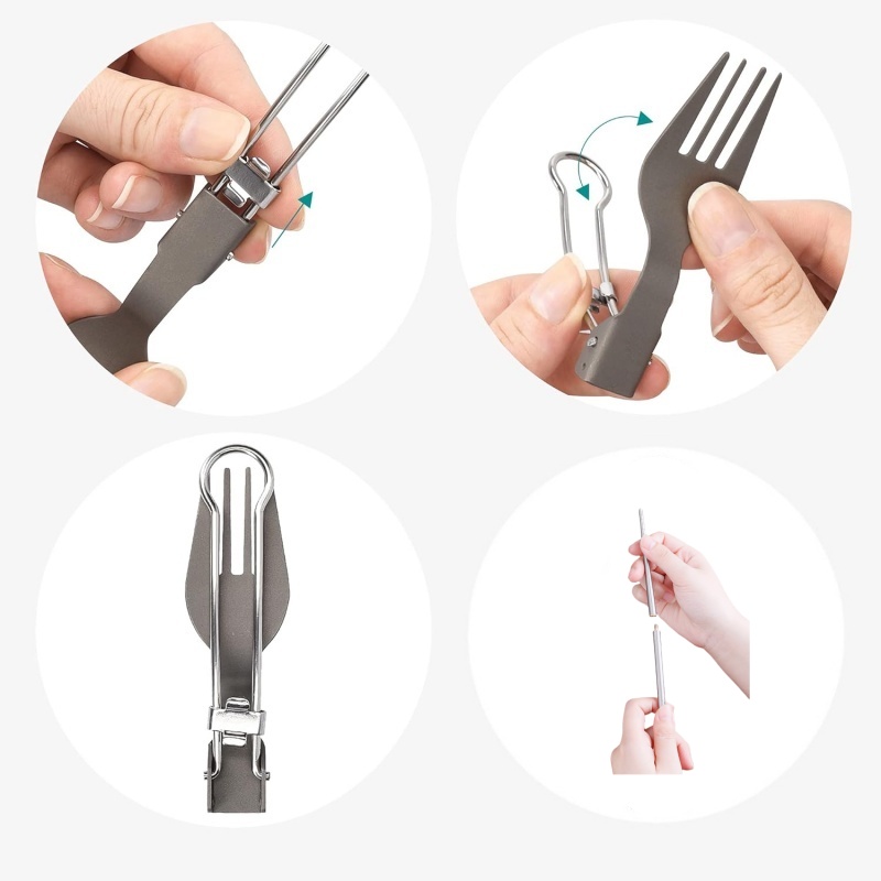 Titanium opvouwbare bestekset  - Foldable Backpack Small recensie en prijs