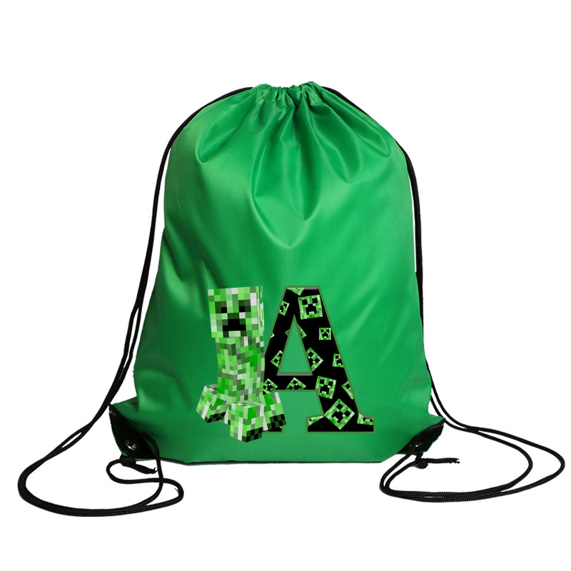 Cartoon Minecrafted polyester  - Drawstring Gym Bag recensie en prijs