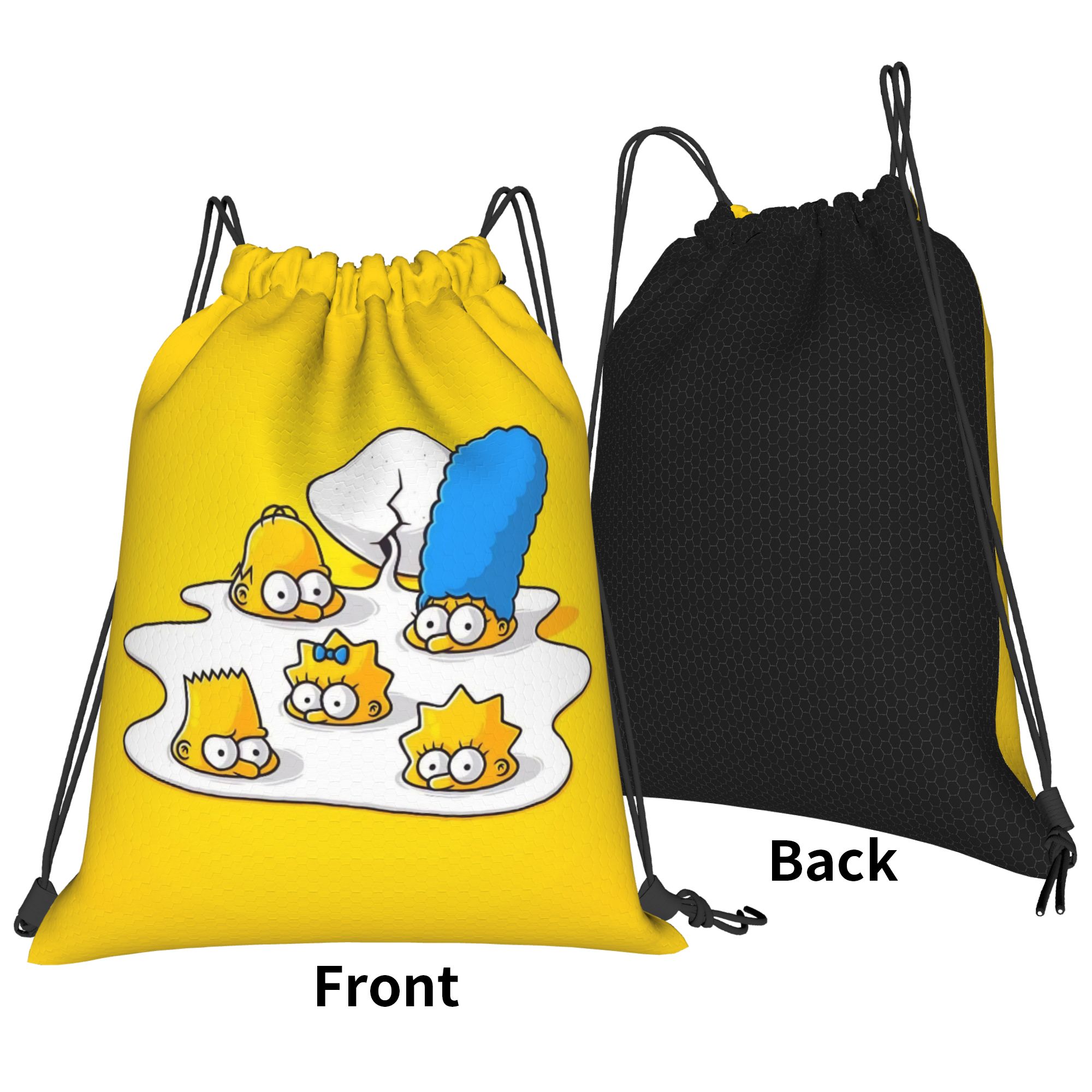Simpsonsed Cartoon Rugzak met  - Drawstring Gym Bag recensie en prijs