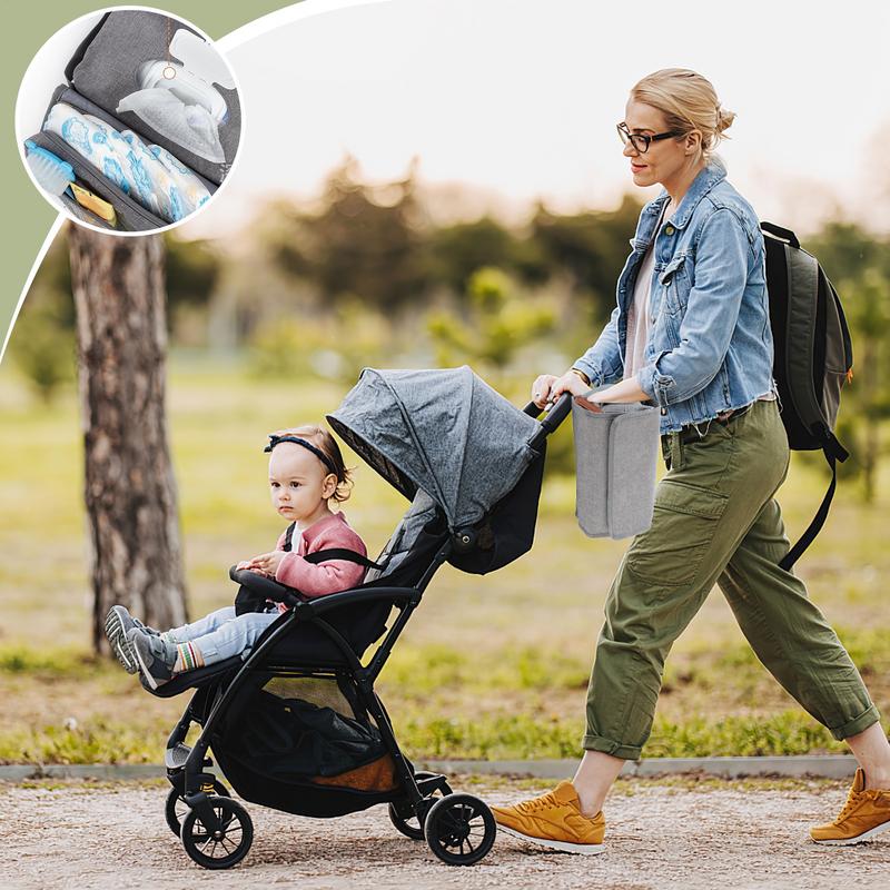 Klein luiertasje Opvouwbare dr - Backpack Diaper Bag recensie en prijs