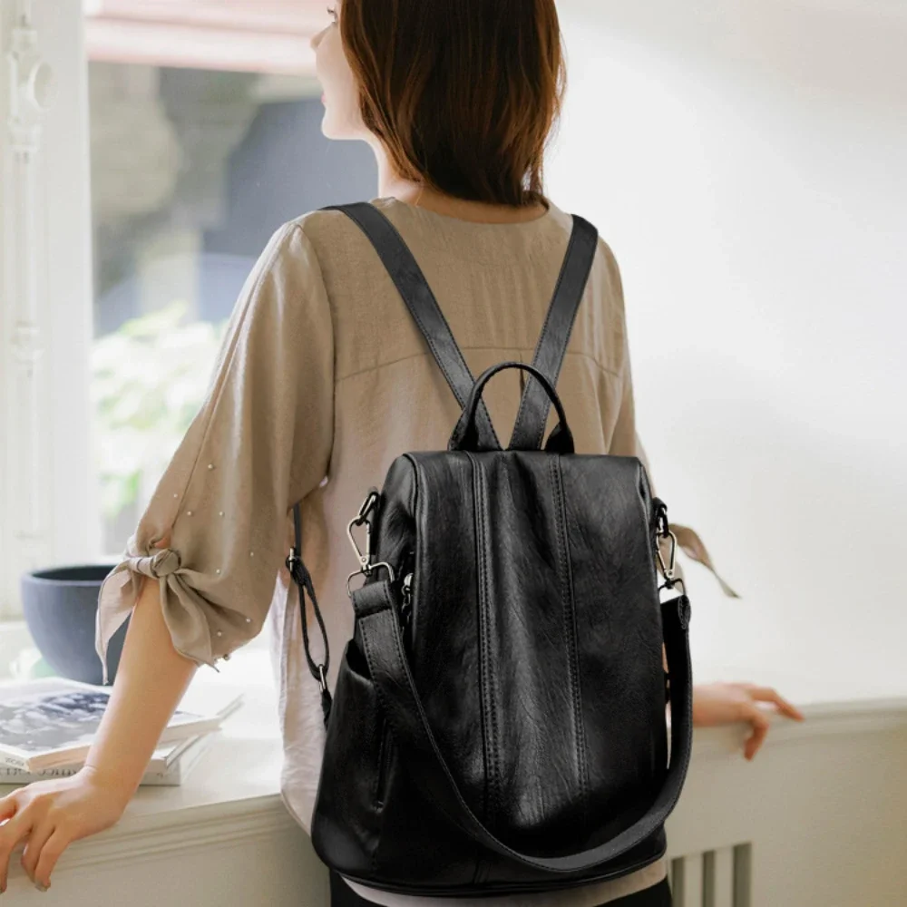 NIEUWE Anti-diefstal Laptop Ru - Leather Backpack Vintage recensie en prijs